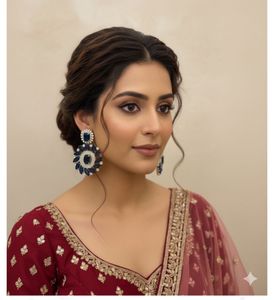 Elegant Blue Stone Earrings new with tag