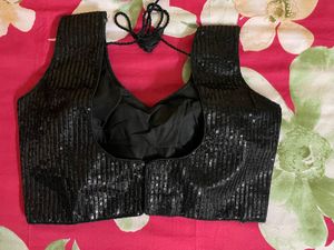 Black Sequins Blouse
