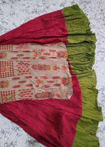 Women Embroidered Straight Kurta Gown