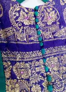 Traditional Embroidered Long Dress for Girl 4-7age