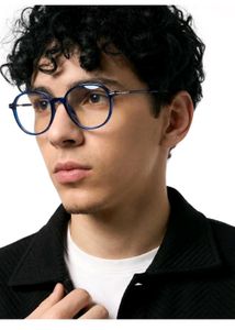 Lenskart Blue Round Frame Glasses