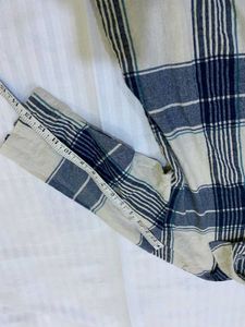 Checked Flannel Tunic Top