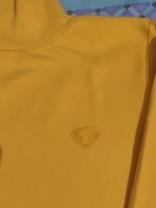 Yellow Turtleneck T-Shirt