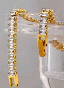 Crystal Cascade Tennis Bracelet
