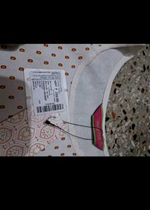 White Ethnic Print Sleeveless Top