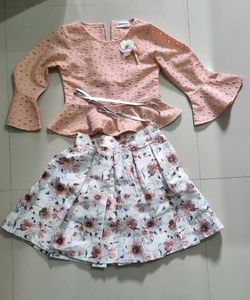 Peppermint Girl Skirt Top With Belt