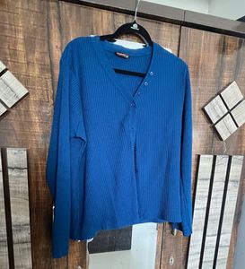 Blue Knit Cardigan
