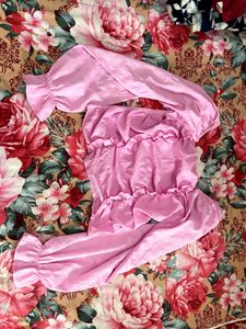 Pink Ruffle Top