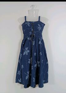 Dark Blue Dress With Coat ( Woman)