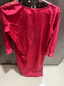 Red Printed Kurti