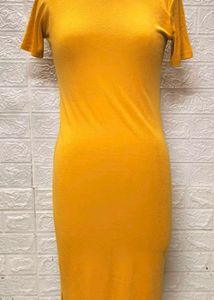 Yellow 💛 Bodycon Tshirt Dress