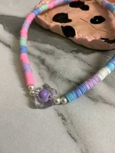 Pastel Heishi Bead Necklace