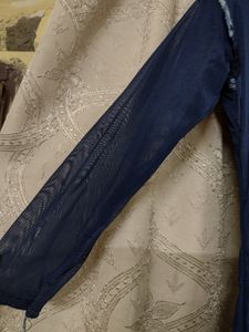 Navy Blue Top - 3/4th Sleeve