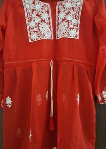 Red Short Kurti (M)