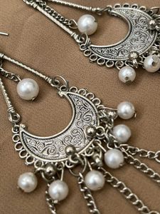 Pearl Moon Earrings