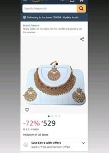 Gorgeous Gems Brass Rose Gold Jewellery Set