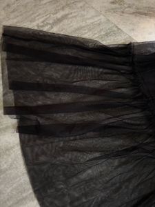 Leather And Sequin Black Maxi Dress