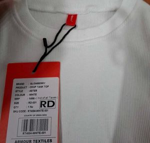 White Sleeveless Crop Tank Top