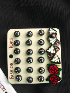 Funky Stud Earrings Pp 12 Rs