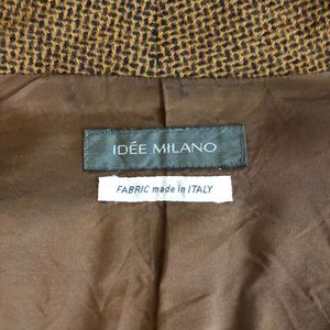 Brown Textured Blazer