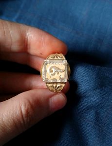18K (750) Hallmarked Gold Ring For Men 💛