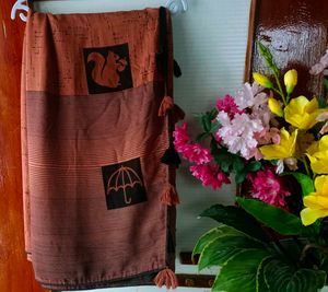Elegant Saree with Animal Prints