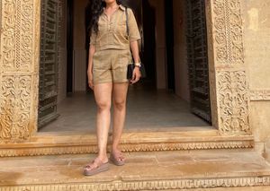 Khakhi playsuit