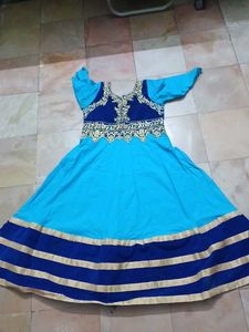 Blue Anarkali