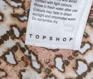 (1200)Snakeskin Print One-Piece Swimsuit