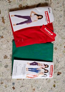Poomer Premium  Leggings. - Red And Green
