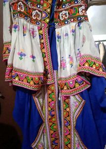 Blue White Kediyu For Navratri
