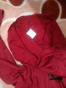 Chic Red Long Sleeve Top