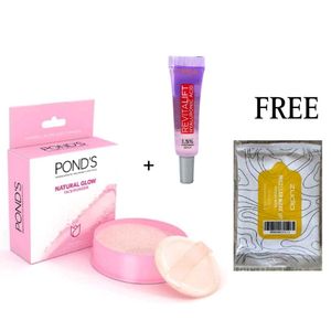 Ponds Rose Powder & Loreal Hyaluronic Serum