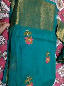 Elegant Embroidered Saree With Surprise Gift Insid