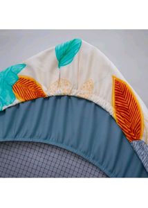 New Petal Printed Fitted Bedsheet With Pillow Cove