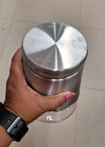 Steel+glass Jar