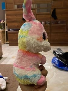Rainbow Beanie Boo Bunny