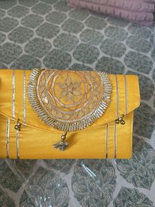 Elegant Yellow Clutch