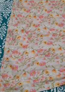 Floral Fabric with Eyelet Detail