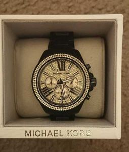 Michael Kors Watch Black Gold