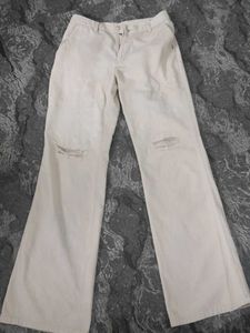 Boot Cut Baggy Pant With Pachwork