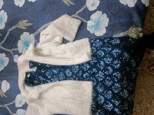 Designer Sequence Middi Dress With Coat 6-7 Years