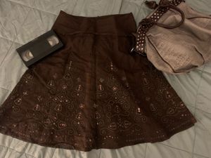 vintage brown skirt