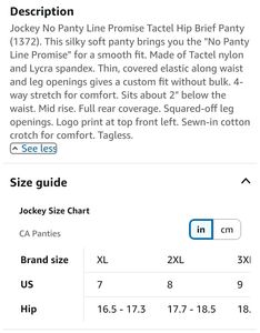 Jockey No Panty Line Floral High-Waisted Briefs