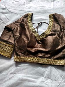 New Elegant Brown Blouse