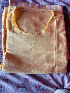 Plain Mustard Yellow Suit Fabric