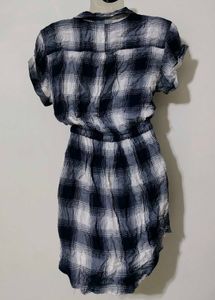 White Blue Texture One Piece