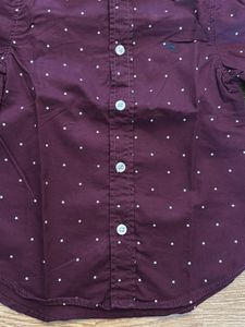 Boys Burgundy Stars Shirt