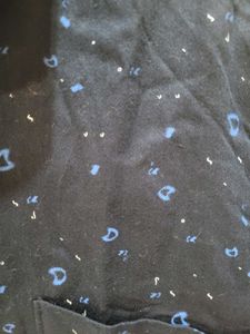 Navy Blue Patterned Shirt
