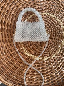 Clear Beaded Mini Bag